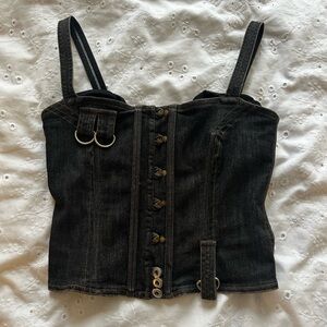 With Jéan Denim Corset
